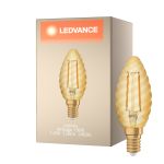 Ledvance Vintage 1906 LED E14 Mignon Gull 1.5W 120lm - 824 Ekstra Varm Hvit | Erstatter 12W