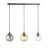 Emibig Pendel Lampe Cosmo Stål Svart | Egnet for 3x E14 - Max 10W