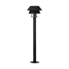 Eglo Sokkelampe Chiappera Stål Svart | 330mm - IP54 - Egnet for 1x E27