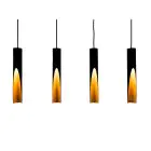 Eglo Pendel Lampe Barbotto Stål Svart, Gull 18W 1380lm - 830 Varm Hvit | Egnet for GU10
